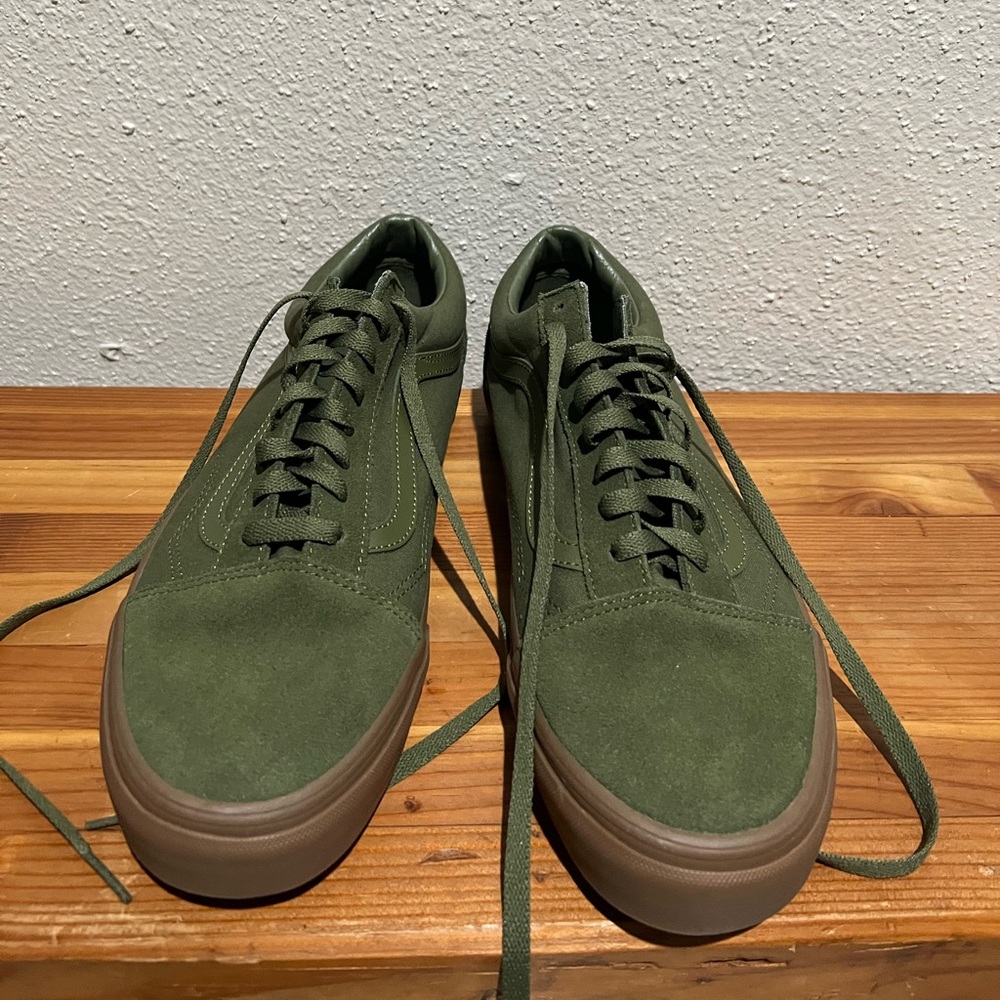 Green vans shoes